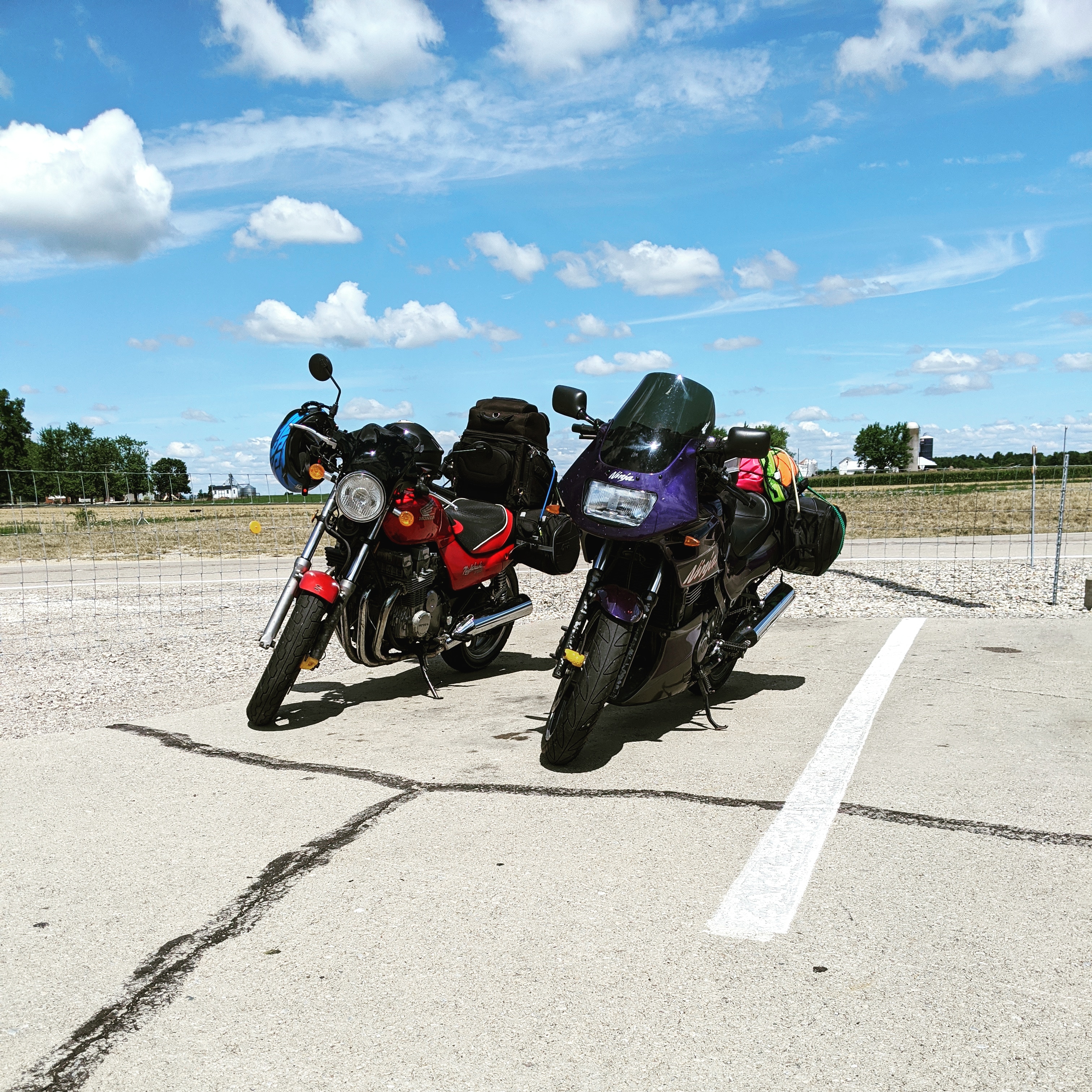 2 Bikes Parked 2 Bikes Parked