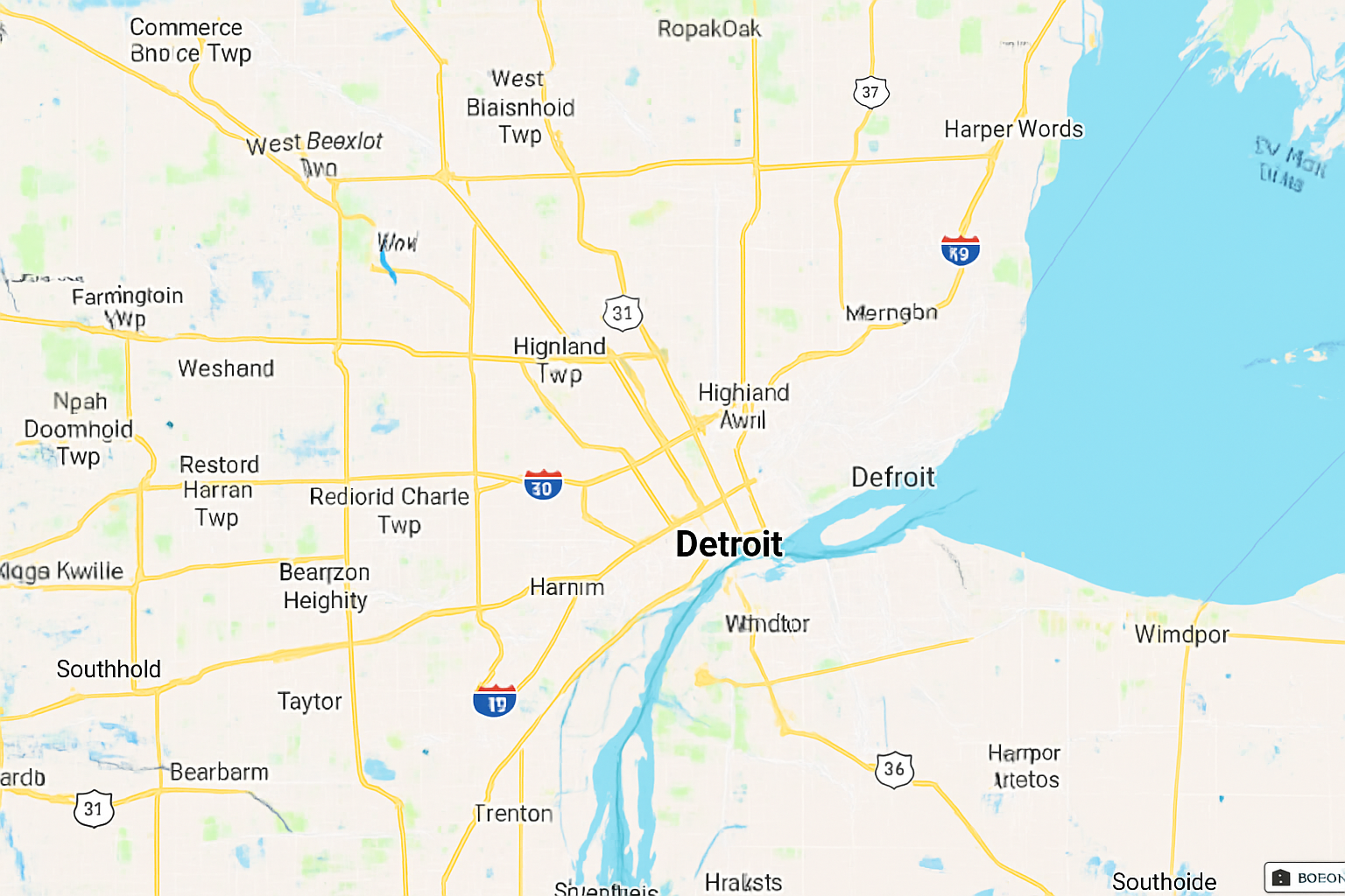 detroit map
